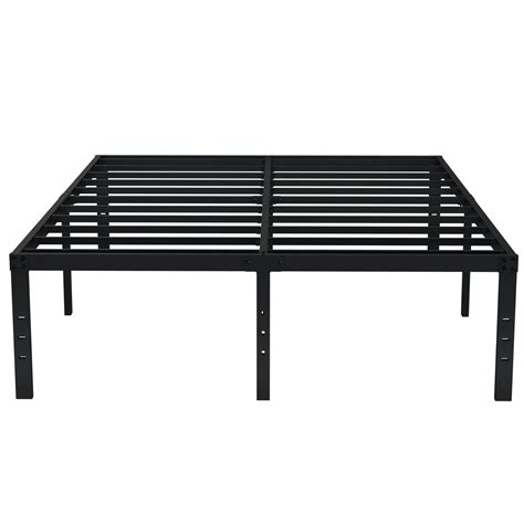 king size metal bed frame no box spring|king size simple bed frame.